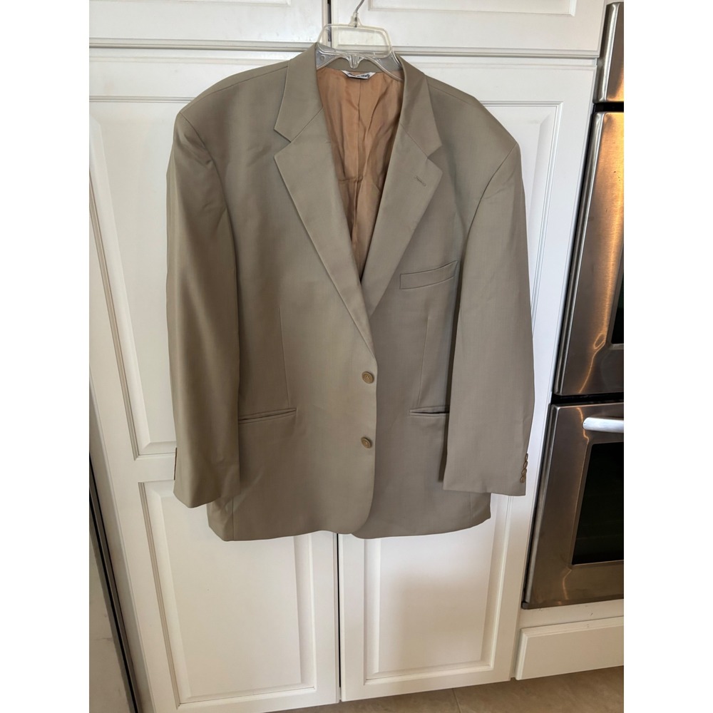Cesarani Mens Tan‎ 100% Wool Blazer Sport Coat Made in Italy Trabaldo Togna 50R